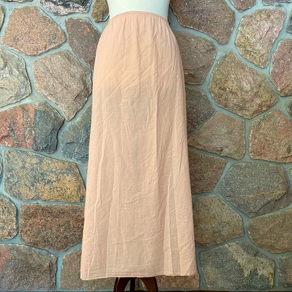 Plus size light cotton blend maxi skirt. - Picture 2 of 5